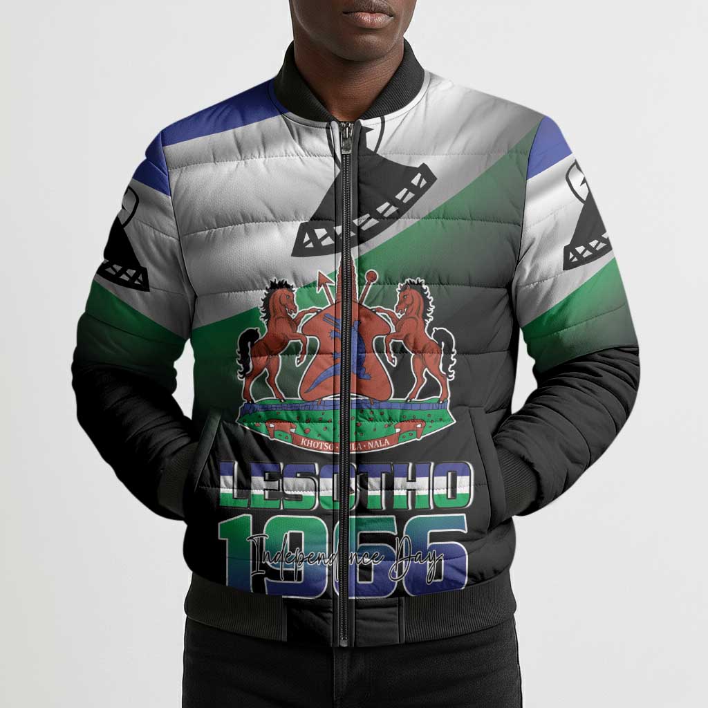 Lesotho 1966 Bomber Puffer Jacket Happy Independence Day