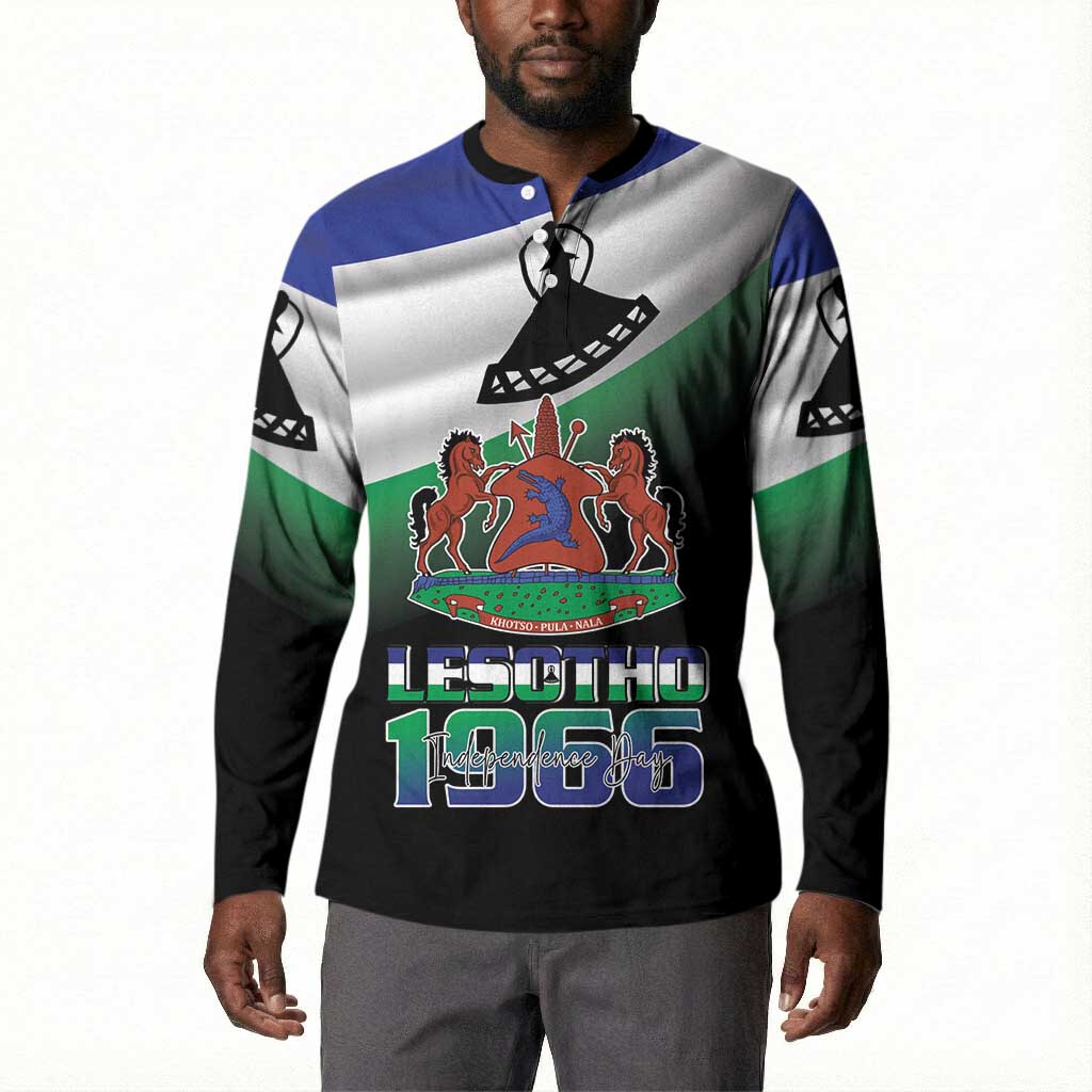 Lesotho 1966 Button Sweatshirt Happy Independence Day