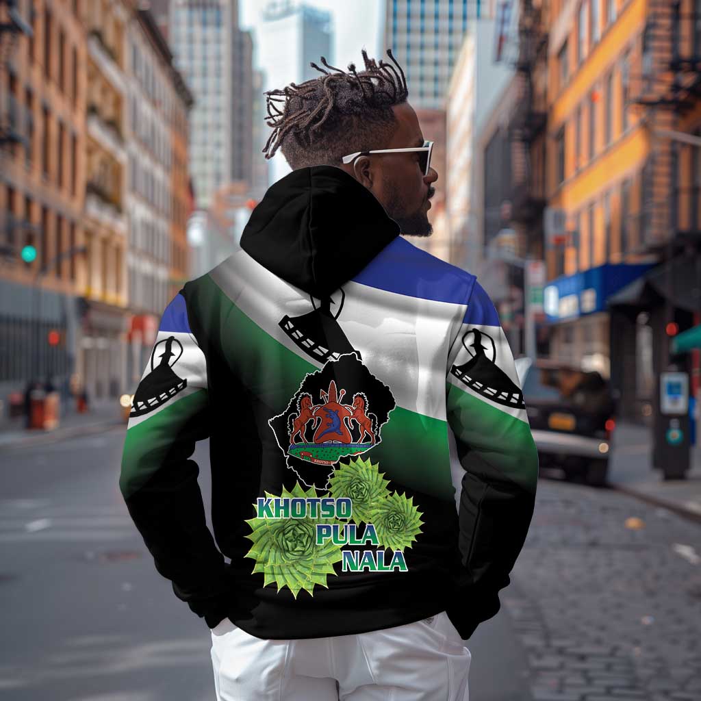 Happy Lesotho Independence Day Hoodie Khotso Pula Nala - African Pride