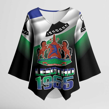 Lesotho 1966 Kimono Sleeve Blouse Happy Independence Day