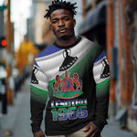 Happy Lesotho Independence Day Long Sleeve Shirt Khotso Pula Nala - African Pride
