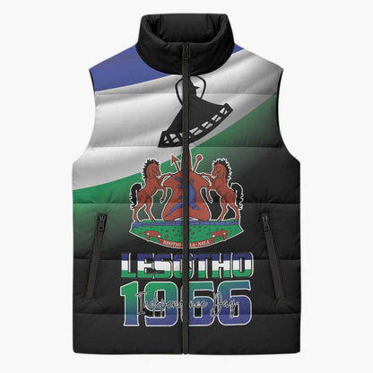 Lesotho 1966 Sleeveless Puffer Jacket Happy Independence Day