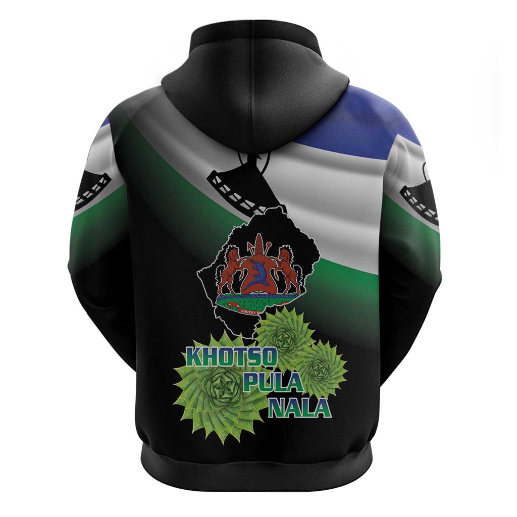 Happy Lesotho Independence Day Zip Hoodie Khotso Pula Nala - African Pride