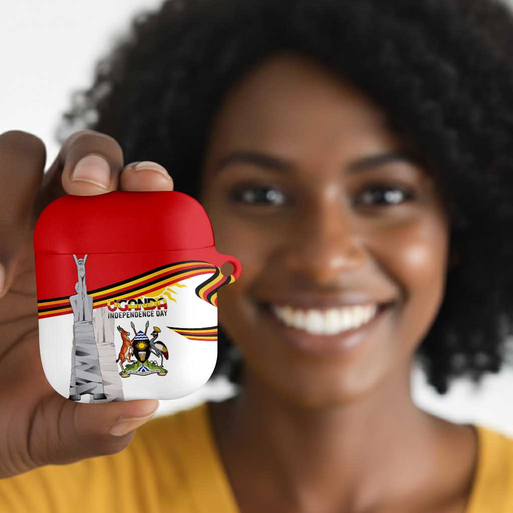Uganda Independence Day AirPods Case Independence Monument - Coat Of Arms