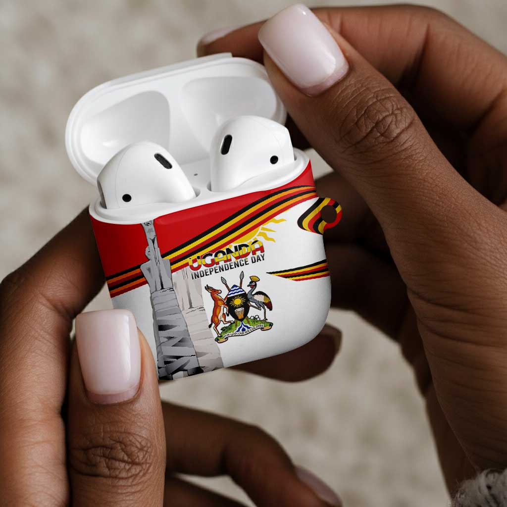 Uganda Independence Day AirPods Case Independence Monument - Coat Of Arms