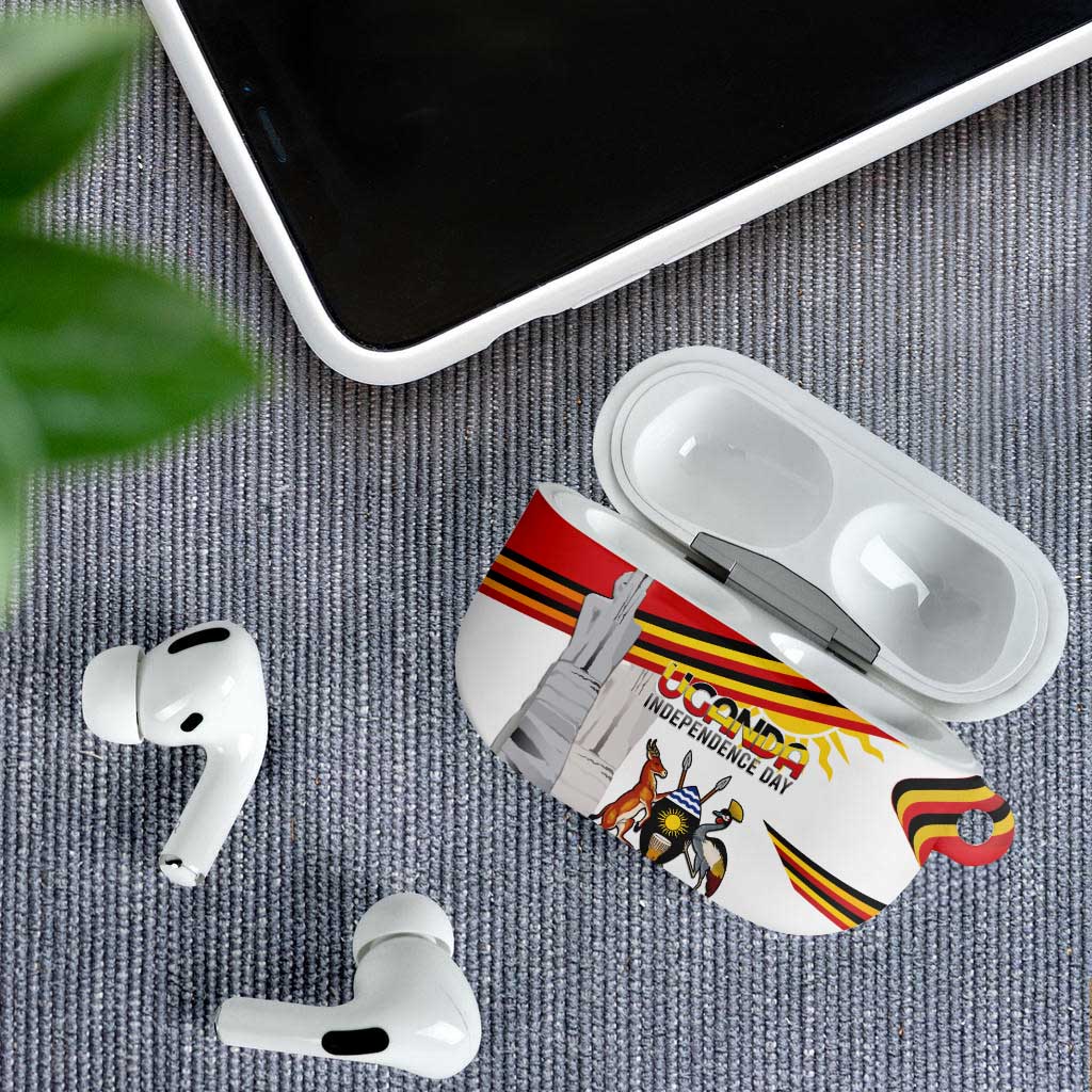 Uganda Independence Day AirPods Case Independence Monument - Coat Of Arms