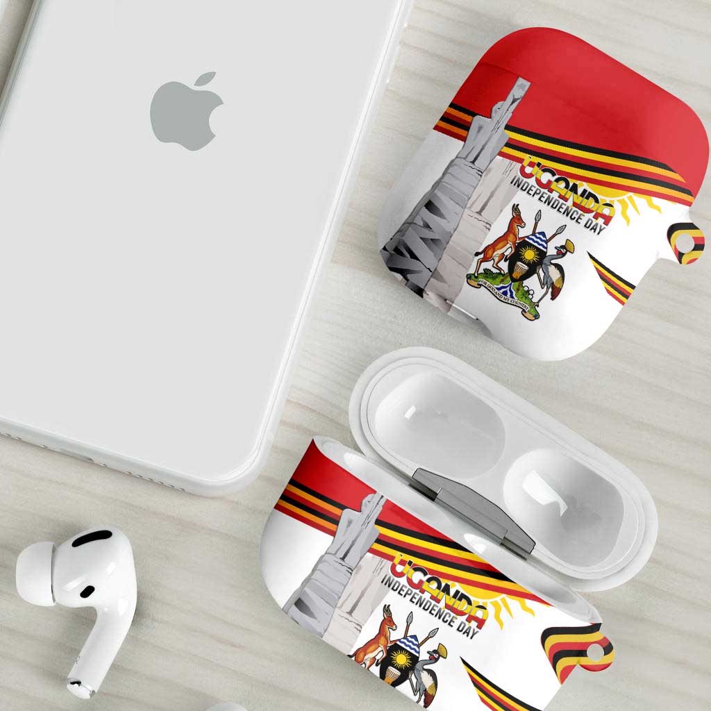 Uganda Independence Day AirPods Case Independence Monument - Coat Of Arms