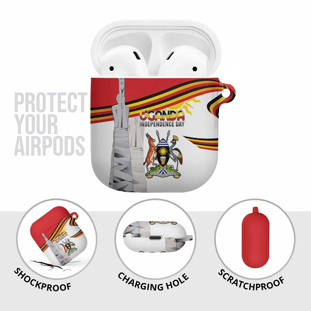 Uganda Independence Day AirPods Case Independence Monument - Coat Of Arms