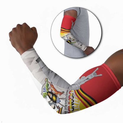 Personalized Uganda Independence Day Arm Sleeves Independence Monument - Coat Of Arms
