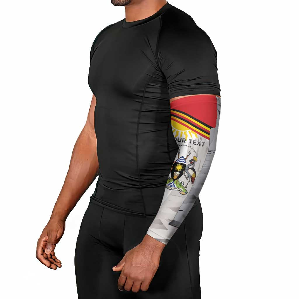Personalized Uganda Independence Day Arm Sleeves Independence Monument - Coat Of Arms