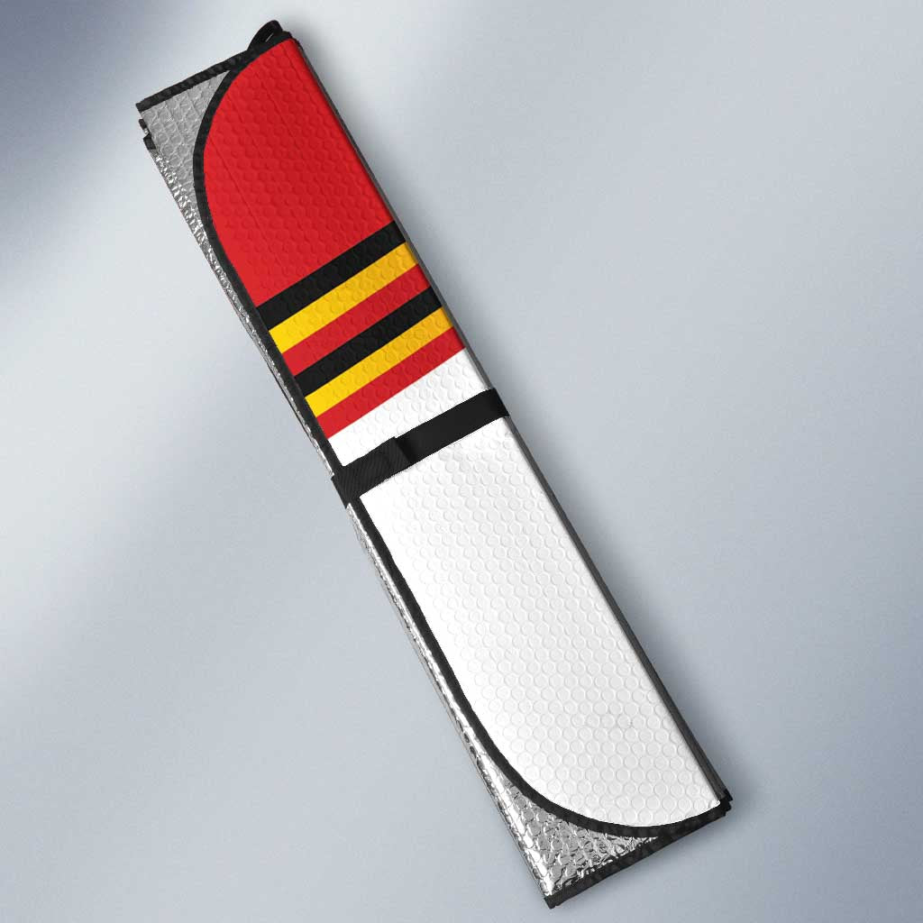 Uganda Independence Day Auto Sun Shade Independence Monument - Coat Of Arms