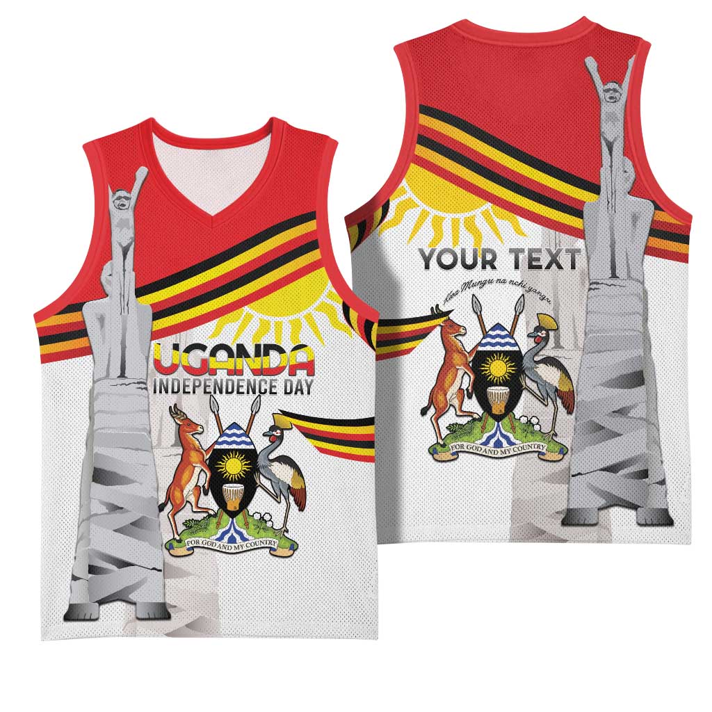 Uganda Independence Day Personalized Basketball Jersey Independence Monument LT15