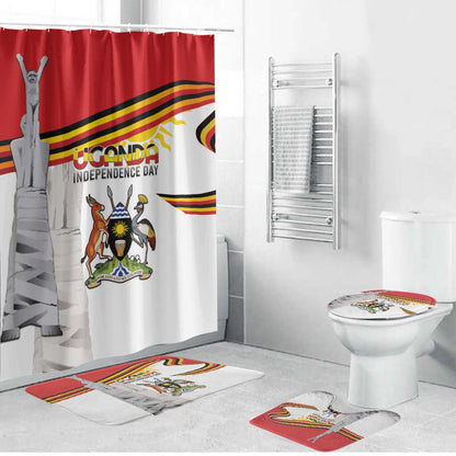Uganda Independence Day Bathroom Set Independence Monument - Coat Of Arms
