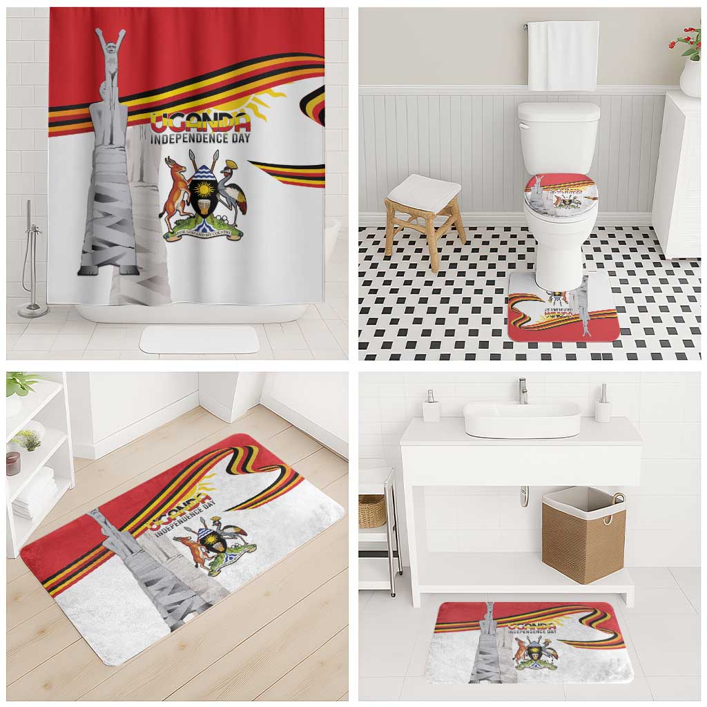 Uganda Independence Day Bathroom Set Independence Monument - Coat Of Arms