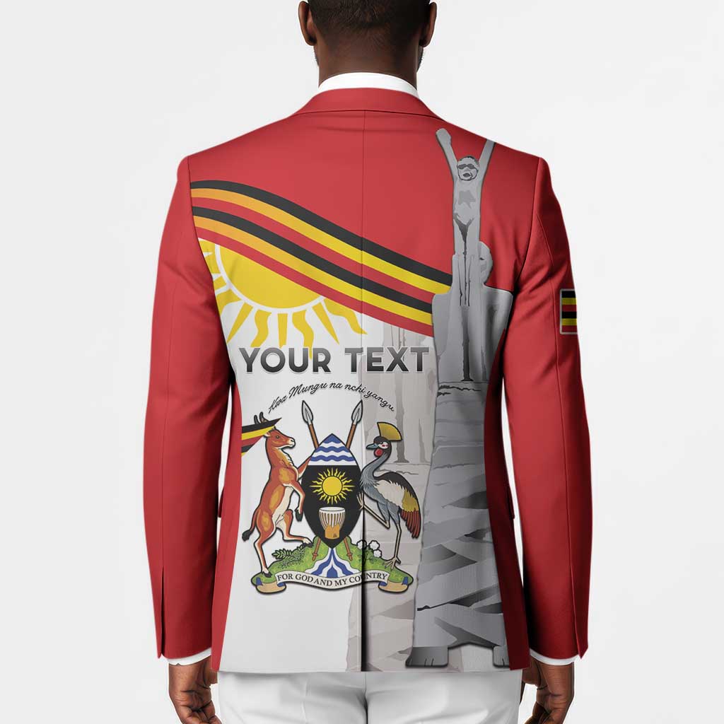 Personalized Uganda Independence Day Blazer Independence Monument - Coat Of Arms