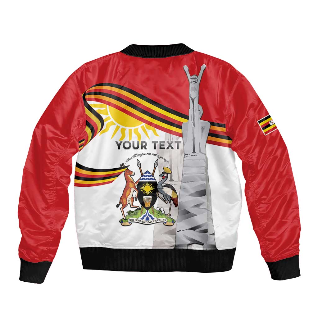 Uganda Independence Day Personalized Bomber Jacket Independence Monument - African Pride