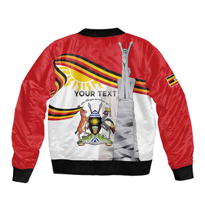 Uganda Independence Day Personalized Bomber Jacket Independence Monument - African Pride