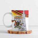 Personalized Uganda Independence Day Ceramic Mug Independence Monument - Coat Of Arms