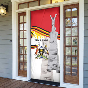 Personalized Uganda Independence Day Door Cover Independence Monument - Coat Of Arms