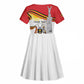 Uganda Independence Day Personalized Kid Short Sleeve Dress Independence Monument - African Pride