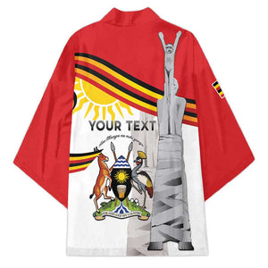 Personalized Uganda Independence Day Kimono Independence Monument - Coat Of Arms
