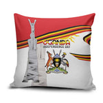 Uganda Independence Day Pillow Cover Independence Monument - Coat Of Arms