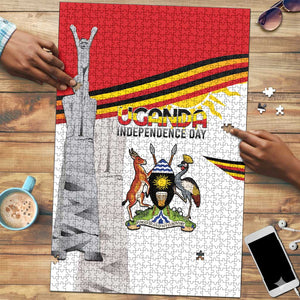 Uganda Independence Day Puzzle Independence Monument - Coat Of Arms