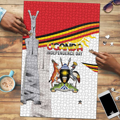 Uganda Independence Day Puzzle Independence Monument - Coat Of Arms