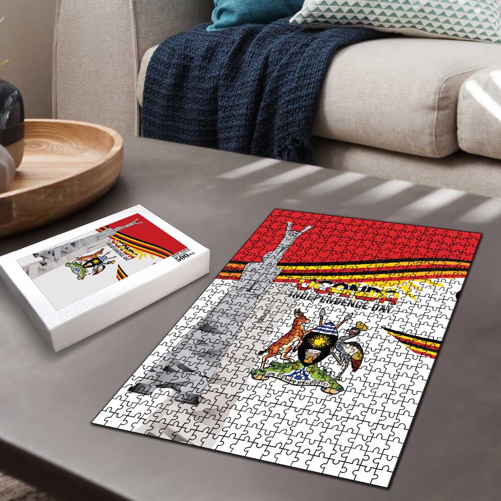 Uganda Independence Day Puzzle Independence Monument - Coat Of Arms