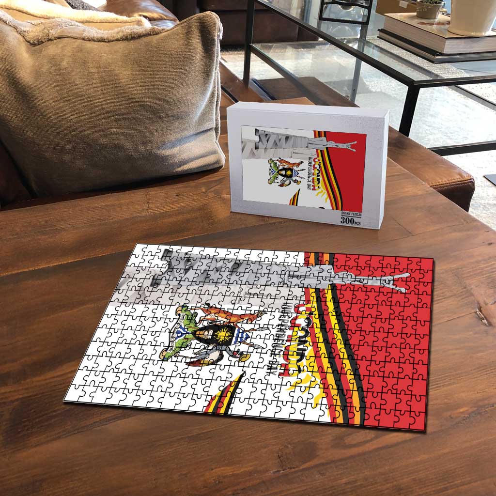 Uganda Independence Day Puzzle Independence Monument - Coat Of Arms