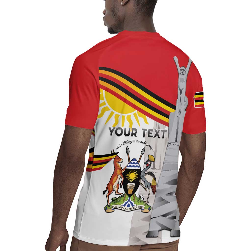Uganda Independence Day Personalized Rugby Jersey Independence Monument - African Pride