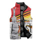 Personalized Uganda Independence Day Sleeveless Puffer Jacket Independence Monument - Coat Of Arms