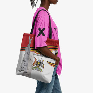 Uganda Independence Day Tote Bag Independence Monument - Coat Of Arms