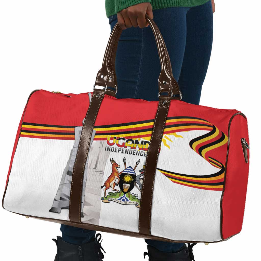Uganda Independence Day Travel Bag Independence Monument - Coat Of Arms