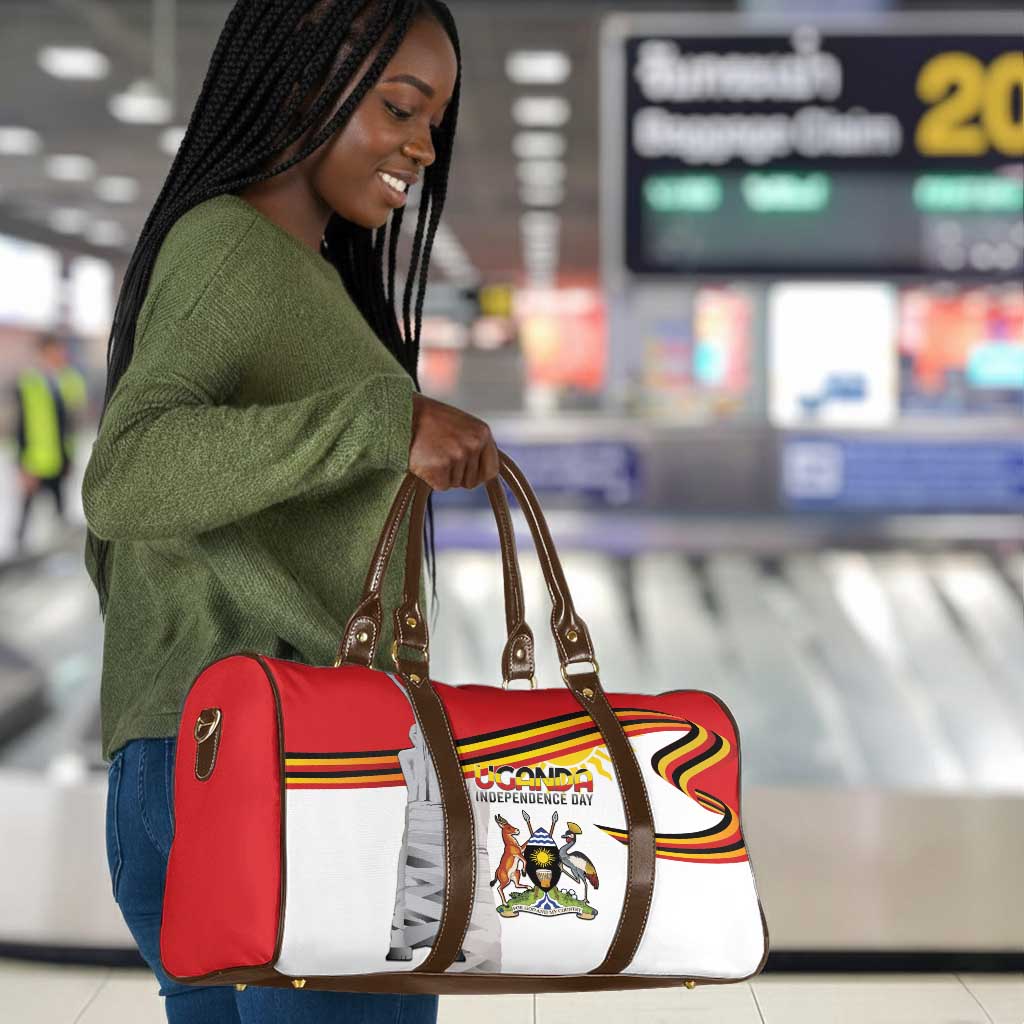 Uganda Independence Day Travel Bag Independence Monument - Coat Of Arms