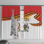 Uganda Independence Day Window Curtain Independence Monument - African Pride