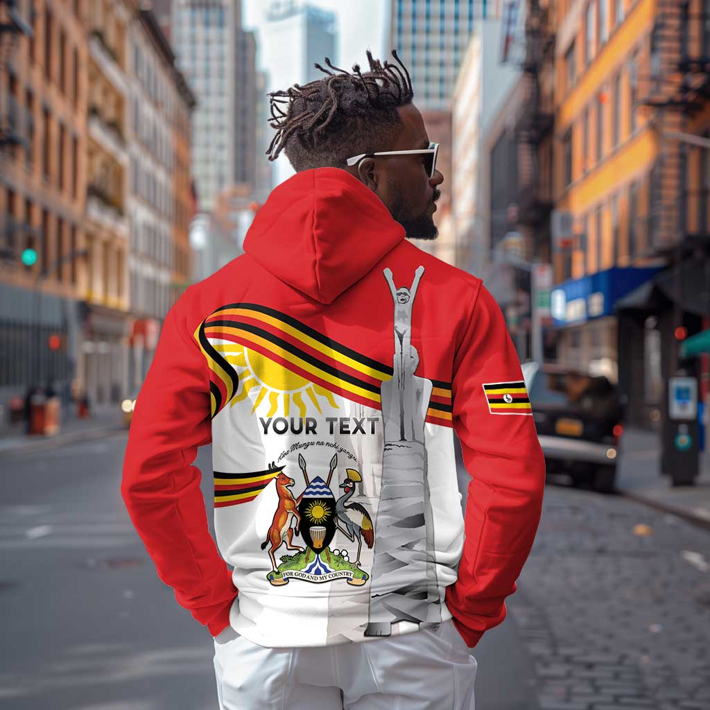 Uganda Independence Day Personalized Zip Hoodie Independence Monument - African Pride