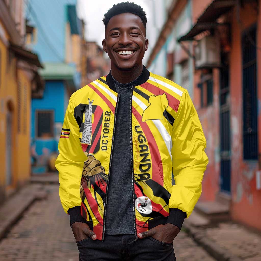 Jamhuri ya Uganda Bomber Jacket Happy Independence Day - African Pride