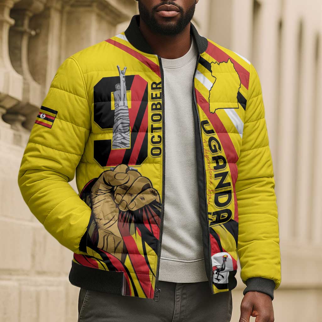Uganda Bomber Puffer Jacket 63rd Anniversary Of Independence