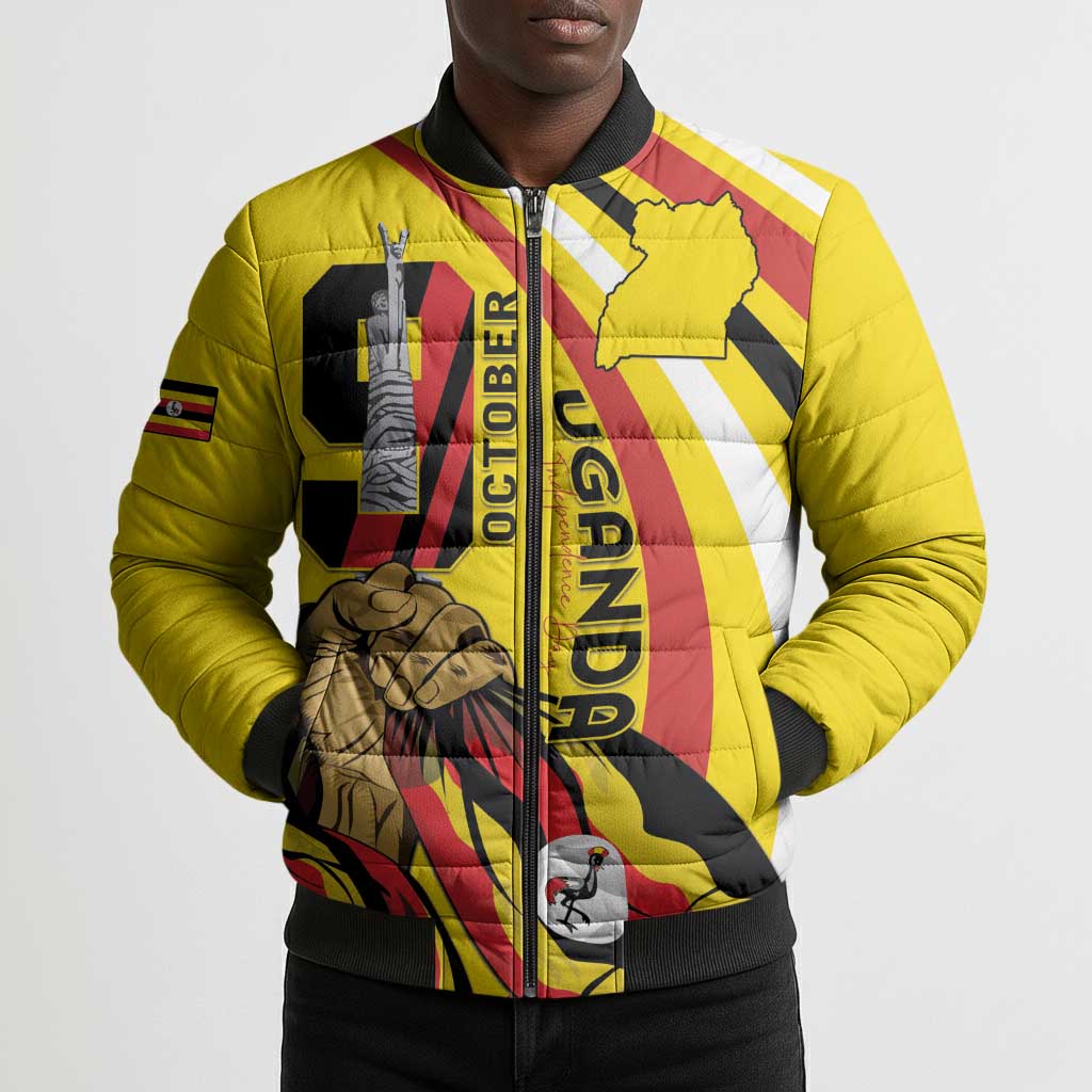 Uganda Bomber Puffer Jacket 63rd Anniversary Of Independence