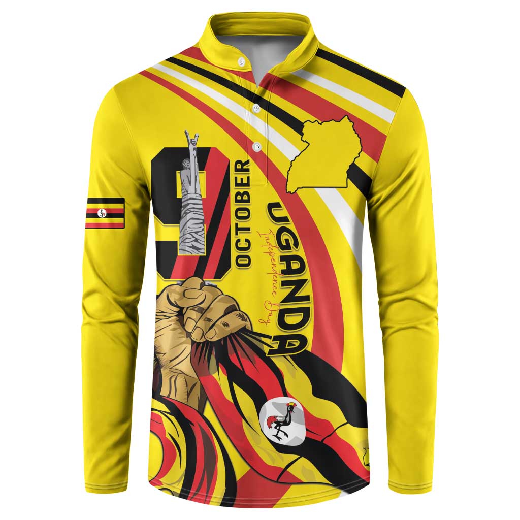 Uganda Button Sweatshirt 63rd Anniversary Of Independence