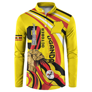 Uganda Button Sweatshirt 63rd Anniversary Of Independence
