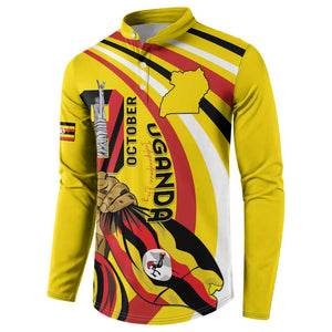 Uganda Button Sweatshirt 63rd Anniversary Of Independence