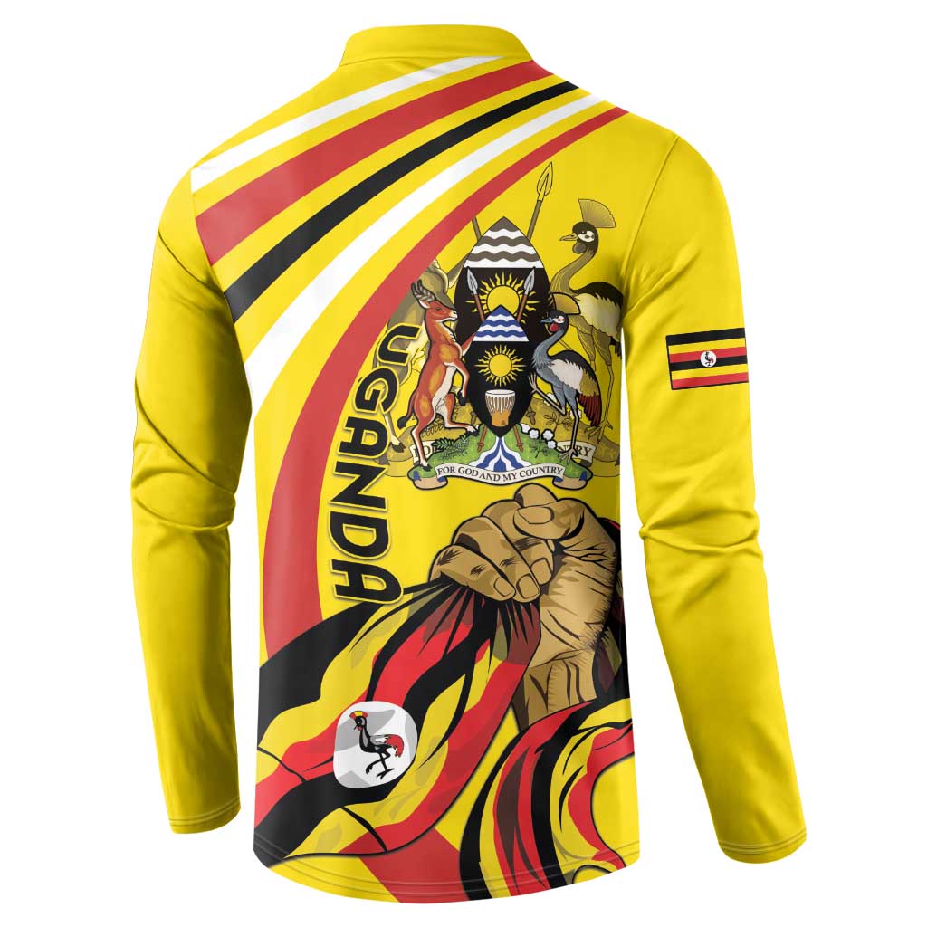 Uganda Button Sweatshirt 63rd Anniversary Of Independence