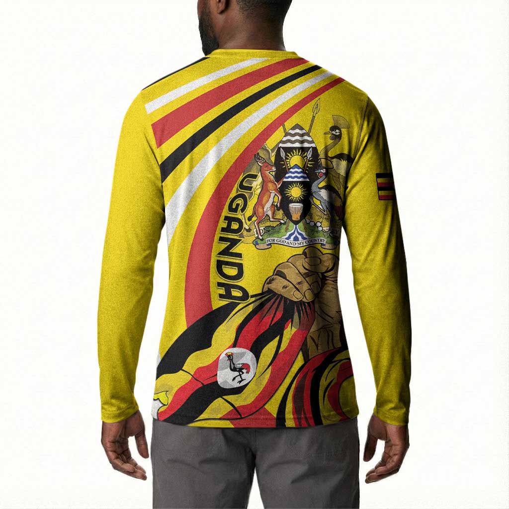 Uganda Button Sweatshirt 63rd Anniversary Of Independence