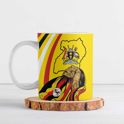 Uganda Ceramic Mug 63rd Anniversary Of Independence