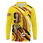 Jamhuri ya Uganda Long Sleeve Polo Shirt Happy Independence Day - African Pride
