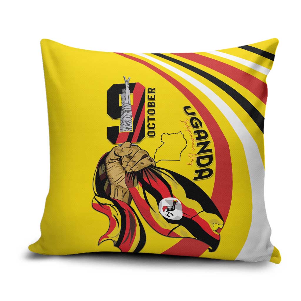 Uganda Pillow Cover 63rd Anniversary Of Independence