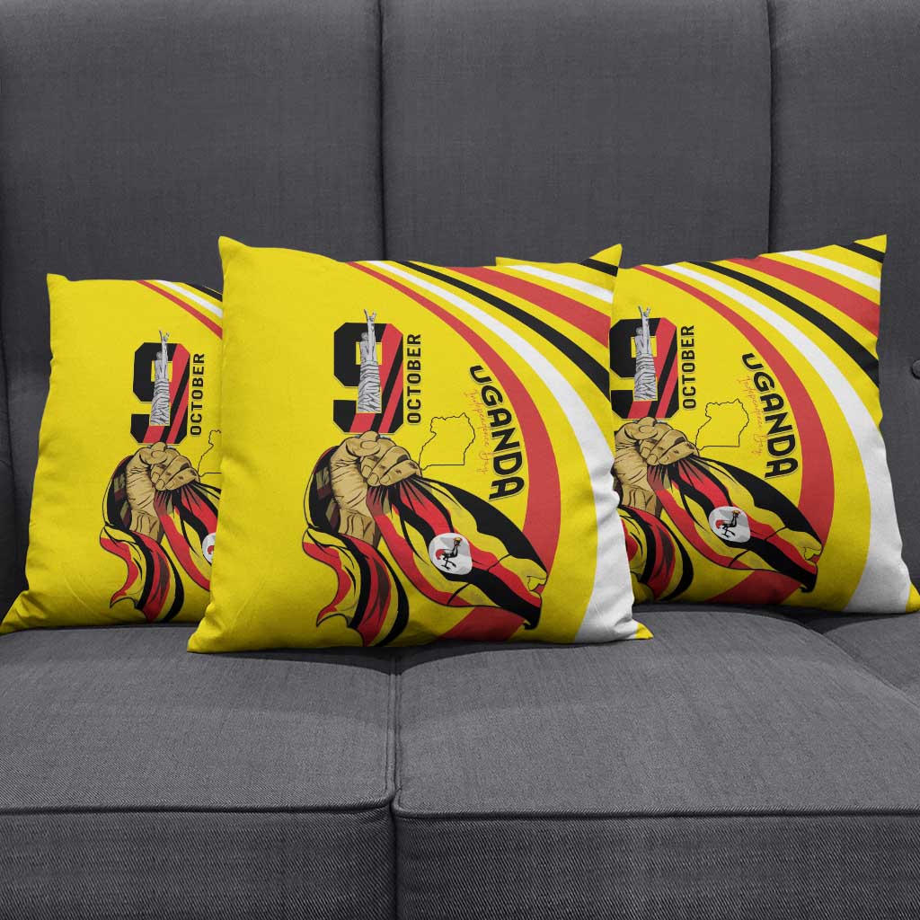 Uganda Pillow Cover 63rd Anniversary Of Independence