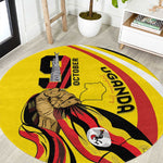 Jamhuri ya Uganda Round Carpet Happy Independence Day - African Pride